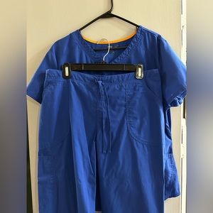 Scrubstar scrub set galaxy blue